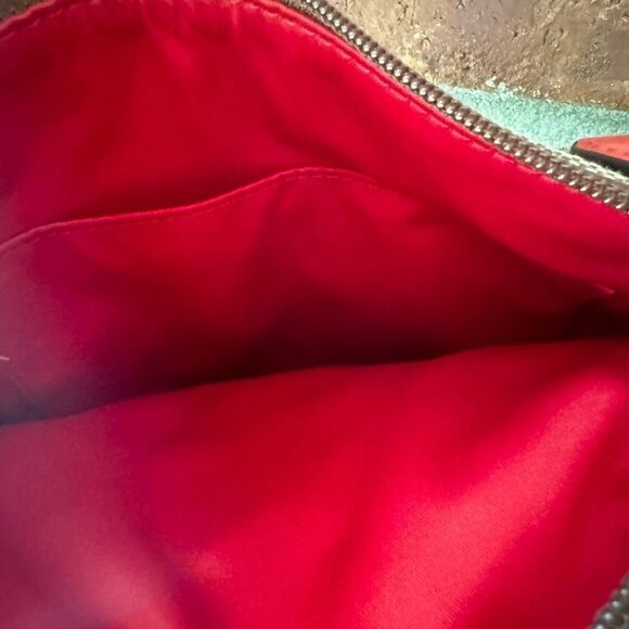 Coach tan monogram with orange trim crossbody - Picture 5 of 6